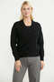 Motifed Buttoned Knitwear Cardigan - Black