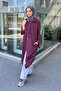 Nora Hooded Zipper Cap - Plum - 8