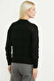 Motifed Buttoned Knitwear Cardigan - Black - 6