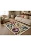 Eta Floral Patterned Motif Woven Base Decorative Carpet Eta4188 - 3