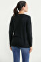 V-Neck Basic Knitwear Sweater - Black - 5