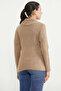 Shawl Collar Button-Down Knit Jacket - Camel - 6