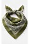 100% Cotton Ethnic Patterned Khaki Women's Bandana