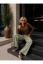 Polo Neck Buttoned Hair Knit Patterned Long Sleeve Slim Knitwear Sweater Aw26Kz00043 - 2