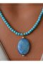 Necklace - Blue - - 4