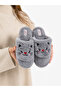 Women's Plush House Slippers with Cat Pattern, Soft, Warm, Furry, Comfortable Home - Dowry - Bundle Slippers