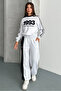 Logo Embroidered Stripe Detailed Top and Bottom Set - 3