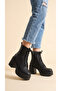 Side Zippered Lace-Up High Thick Heeled Women's Long Boots