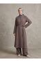 Fake Cuff Judge Collar Suit - Light Brown