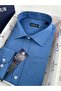 Men's Shirt Water Repellent Lycra Stain Resistant Fabric Feature Long Sleeve (Sax) - 3