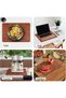 B&S Reversible Rectangular Knitted Placemat – 30x45 cm – White Gray – Heat-Resistant, Washable, Non-Slip Dining Table Mat for Home, Office, or Café Use (Brown) - 5