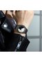 Modern Arabic Numeral Analog Wristwatch , Black Mate Fiber Band, Aura Watch, Men's Watch, Luxury Casual watch, Pearl White and Black Dial - 4
