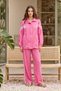 Tuniğin Front Line Detail Trouser Suit 22910 Pink - 2