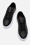 Lace-Up Men's Sports Shoes Black White - 4