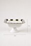 Cleef Footed Square Presentation Plate Black - 25 cm - 2