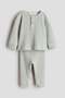 2-piece waffled cotton set