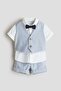 4-piece linen-blend dressy set - 2