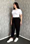 Women's Plus Size Cuffed Ankle Length Modal Pants 7551 - 3
