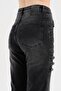 Women's Button Front and Brit Detailed Spanish Flare Lycra Design Jeans - 7