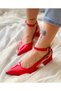 Dubai Red Patent Leather 5 cm Heel Sandals - 3