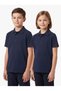 2-Pack Kids Girls Boys 100% Cotton Short Sleeve Polo Collar School T-Shirt - 2