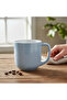 Stoneware IVY 4PCS Mug Set | 420 ML Blue Coffee Mug Set - 3