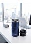 350 ml Double Layer Stainless Steel Thermos Cup - Leak-Proof Locking Lid, School, Office and Camping Thermos (Navy Blue) - 4