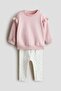2-piece frill-detail cotton set