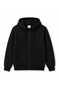 Sweatshirt Black Youth Size Hooded with Zipper 100% Cotton - 3