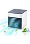 Ultra Mini Personal Air Cooler - 3-in-1 Portable Air Cooler with 10W USB Power, 3-Speed Fan, Water Evaporative Cooling & LED Light for Home, Office & Bedroom