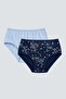 Women's 2-Piece High-Waisted Patterned Panties
