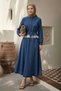Crew Neck Lace Detailed Lace-Up Shirt Elastic Waist Skirt Two-Piece Set - 2