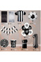 Best 4 Year Old Black and White Themed Fan Luxury Birthday Party Set - 2