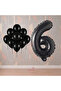 Rönesans 6 Year Old Black Themed Birthday Party Set