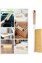 Multi-Purpose Cleaning Natural Bristle Detail Brush with Wooden Handle - 2