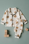 Baby Boy & Child Teddy Bear Patterned Pajama Set