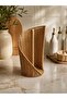 Decorative Rattan Paper Towel Holder Stand Kitchen Paper Towel Holder with Bamboo Pole - 6