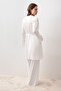 Long Sleeve Lycra Viscose Maternity Dressing Gown Pajama Set - 6