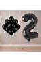 Bal10 2 Year Old Black Themed Birthday Party Set