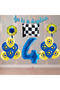 Rönesans Yellow-Navy Blue Football Fan Themed Birthday Party Set Age-4