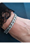 Unisex Stainless Steel Tarnish-Resistant Thick Chain Bracelet - 2