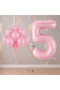 Bal10 5 Year Old Pink Themed Birthday Party Set