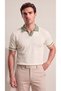 Men's Polo Neck Knitwear T-Shirt Italian Style Slim Knitwear