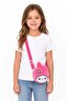 Gift Pink Rabbit Figured Mini Bag |   Girl's Plush Strap Cute Model - 4
