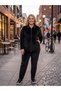Plus Size Solid Color Pocketed Lycra Soft Zippered Velvet Set