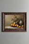 Yellow Pears Beside the Jug - Vintage Patterned Painting - Thick Model