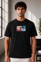 Unisex Oversize One Piece Monkey D. Luffy Embroidered Anime T-Shirt 100% Cotton