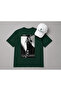 Saudi Arabia National Day Men's T-Shirt Hat Set of 2 100% Cotton Oversize Printed Short Sleeve