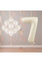 Best 7 Year Old Cream Beige Themed Birthday Party Set