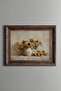 Sunflowers in a Ceramic Vase - Vintage Patterned Painting - Thick Model